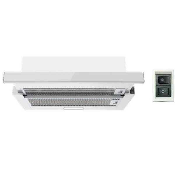 ჩასაშენებელი გამწოვი Midea MH60P405X, 400/600m³/Wh, White ჩასაშენებელი გამწოვი Midea MH60P405X, 400/600m³/Wh, White